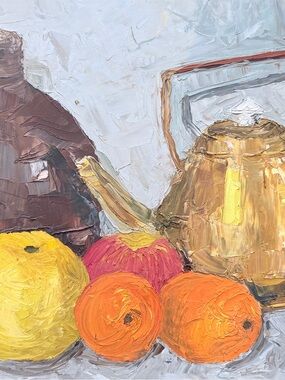 Vintage Still Life Oil Painting